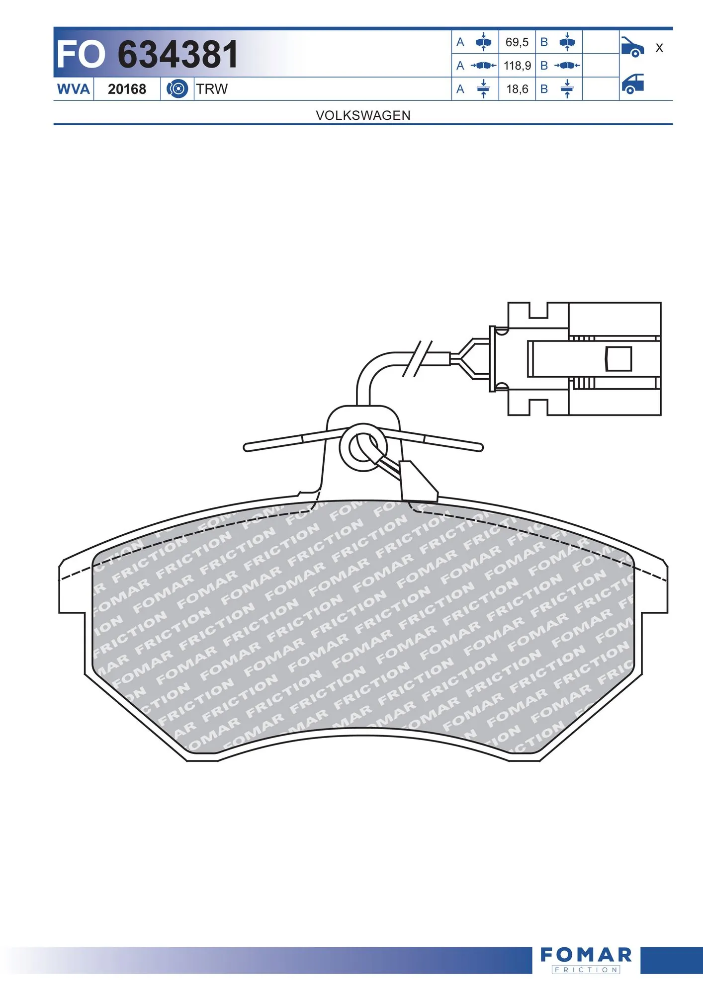 Brake Pad Set, disc brake